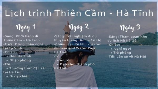 Gợi ý lịch trình đi Thiên Cầm - Hà Tĩnh (ảnh: Internet)