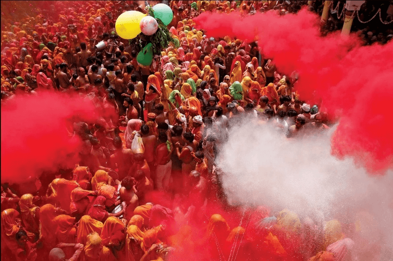 lễ hội holi mùa xuân nepal