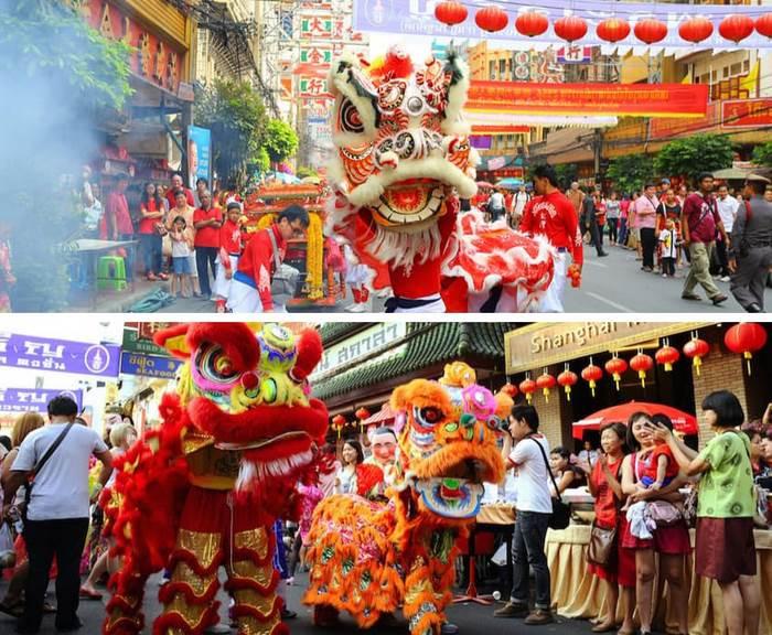  phố người Hoa (Yaowarat), tết âm lịch ở Bangkok