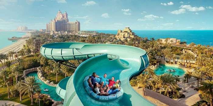 Công viên nước Aquaventure, giá tour du lịch dubai