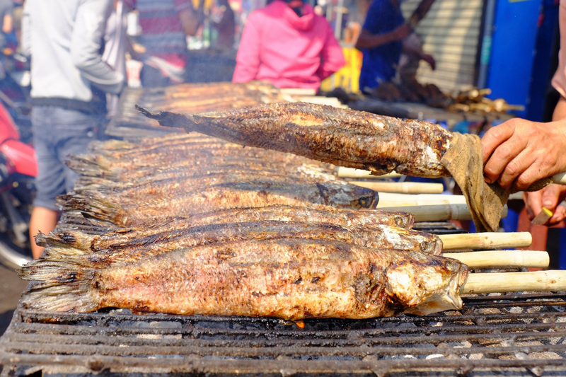 cá suối nướng sapa
