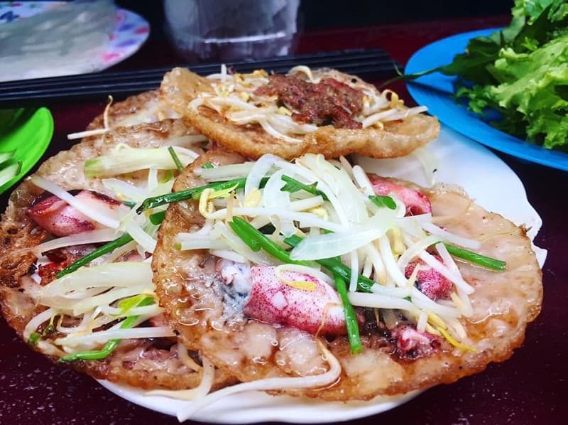 bánh xèo mực