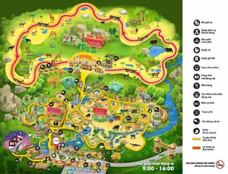 bản đồ safari phú quốc