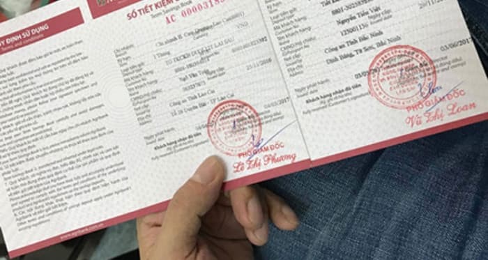 giấy tờ chứng minh tài chính