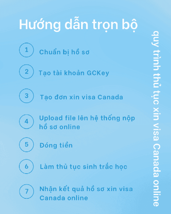 quy trình xin visa canada online