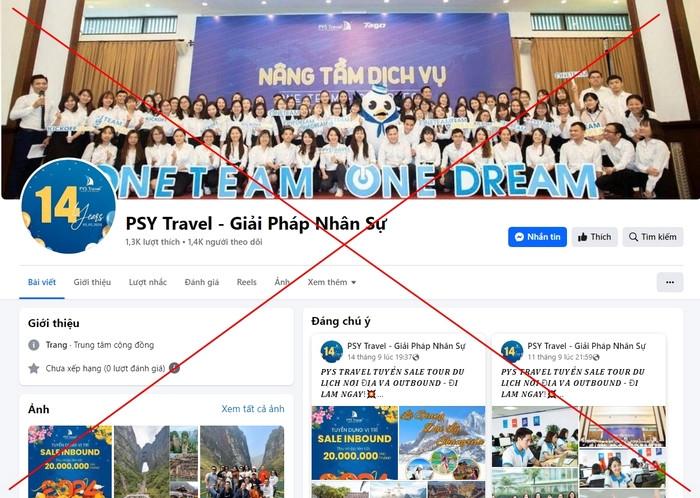 mạo danh PYS Travel